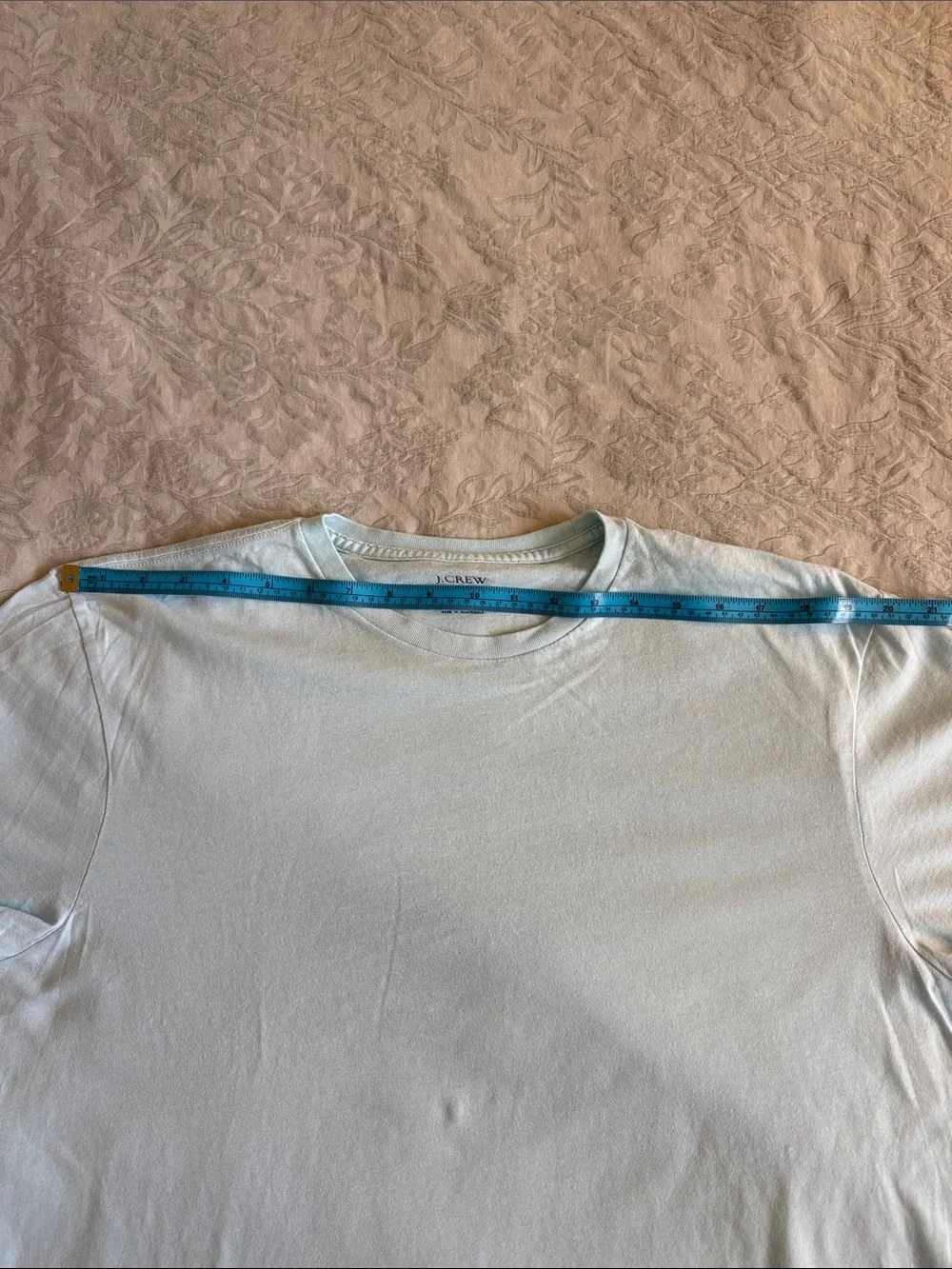 J. Crew Men's Pale Light Blue Crewneck T-Shirt